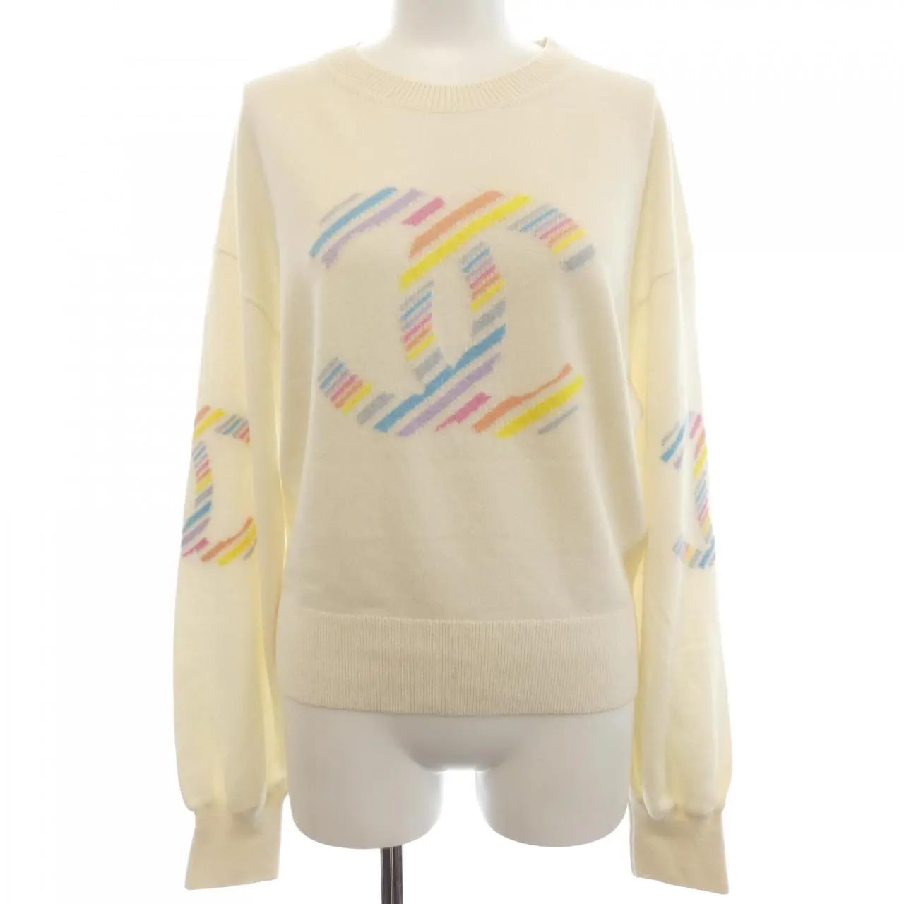 Pre-owned CHANEL Cashmere Small Leather Goods Knit Top