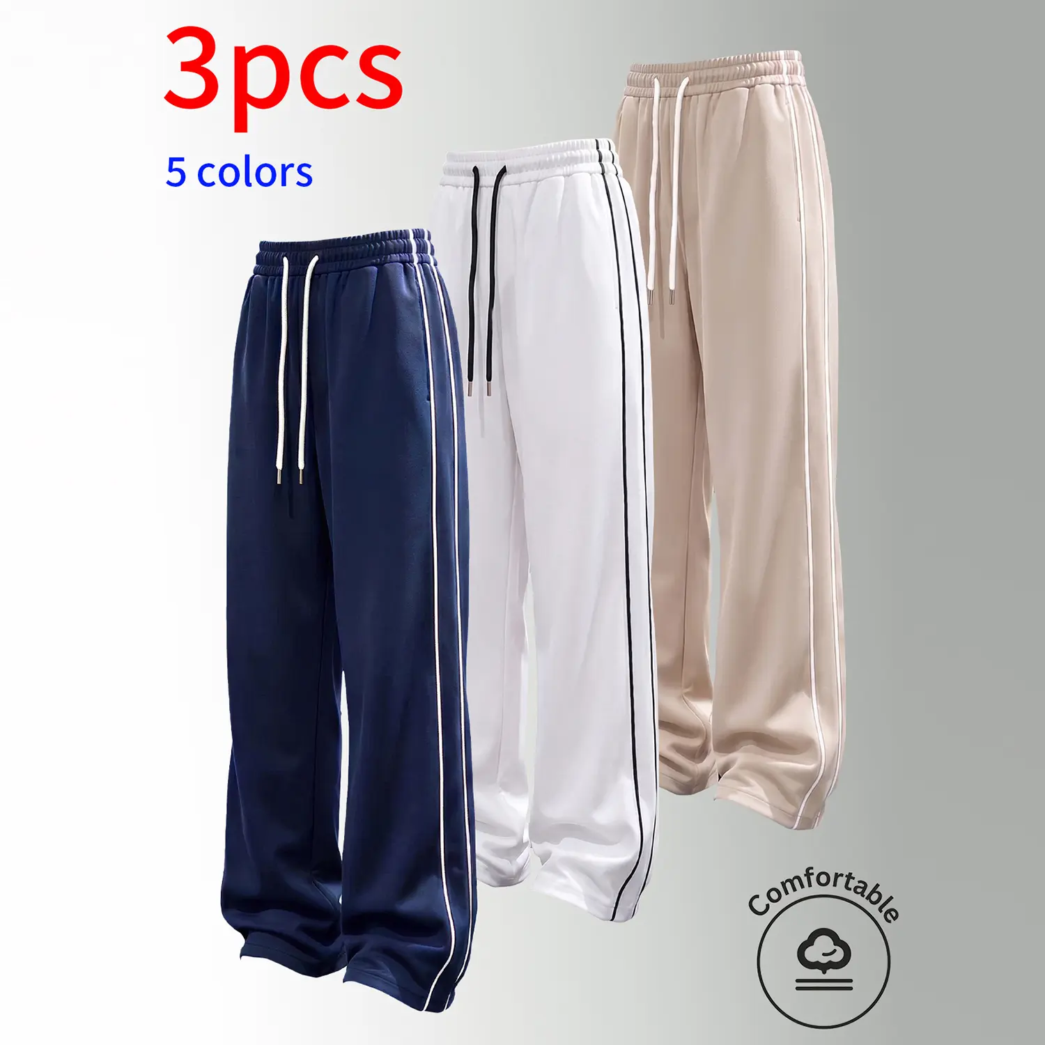 Dark blue + white + apricot
