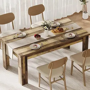 Dining Table for 4-6, 63" Inch Dining Tables for 4, Farmhouse Large Kitchen Dining Table, Rectangular Dining Room Table for Small Space, Dinner Table for Kitchen, Apartment