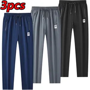 Men’s Quick-Dry Lightweight Pants, 3-Piece Set — Choose from multiple colors; ultra-light and breathable; zippered pockets; suitable for everyday and outdoor use.