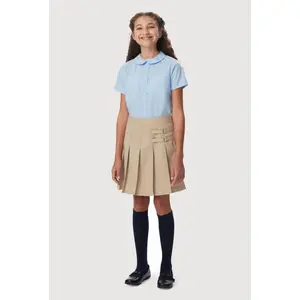 French Toast Girls Plus Size 10.5-20.5 Buckle Detail Scooter Skirt