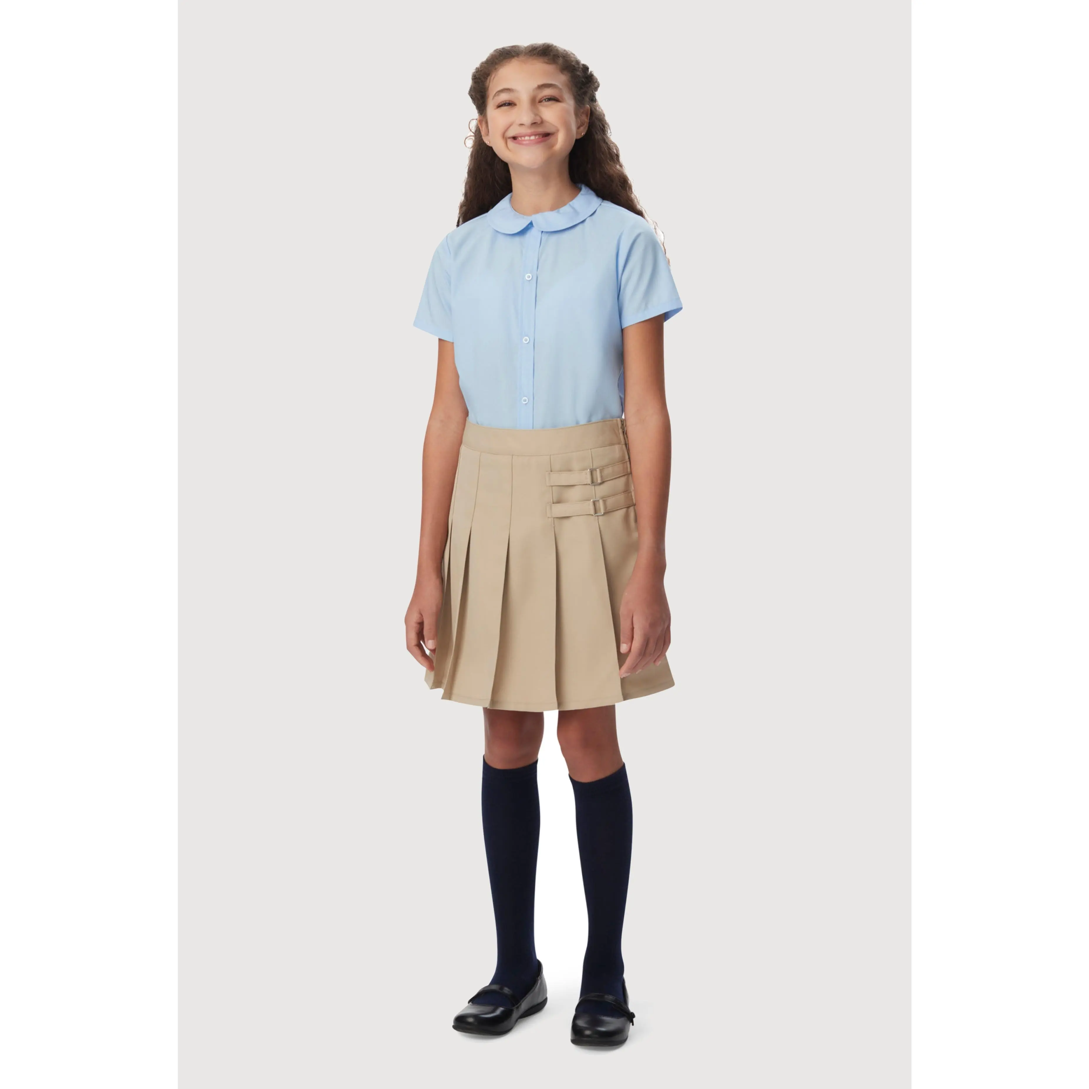 French Toast Girls Plus Size 10.5-20.5 Buckle Detail Scooter Skirt