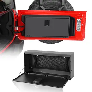 Hooke Road Tailgate Storage Lock Box for 2018-2026 Jeep Wrangler JL Car Organization