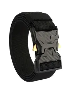 New Adjustable Ratchet Belt, Canvas Tactical Workwear for Men, Automatic Buckle for Casual Outdoor and Military Use, Adjustable Length Belt