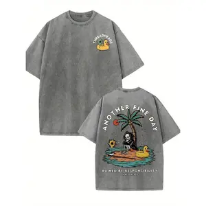 GLEC It's Another Sunny Day, A Time To Celebrate Summer Fun. The Most Worthwhile Summer Item Is Undoubtedly This Classic Retro-Style Casual Vacation T-Shirt. A Versatile Retro Street Style Piece