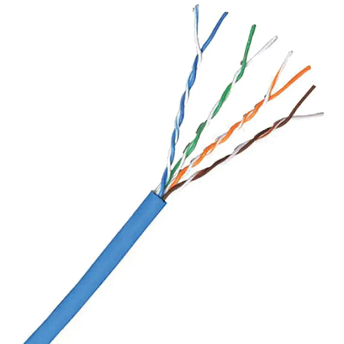 Comprehensive 1000' Cat 6 550Mhz Plenum UTP Bulk Cable, Solid Blue