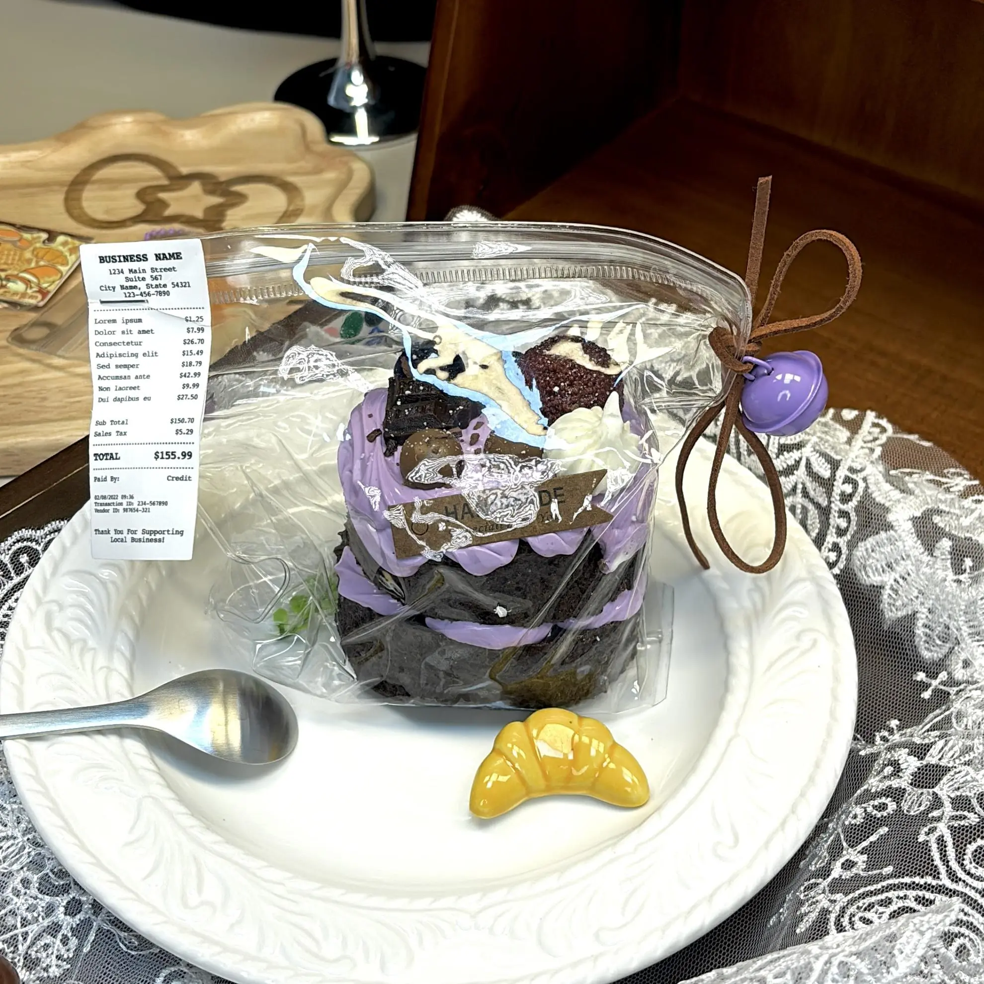 Cake Squishy - Chocolate Blueberry Cake
