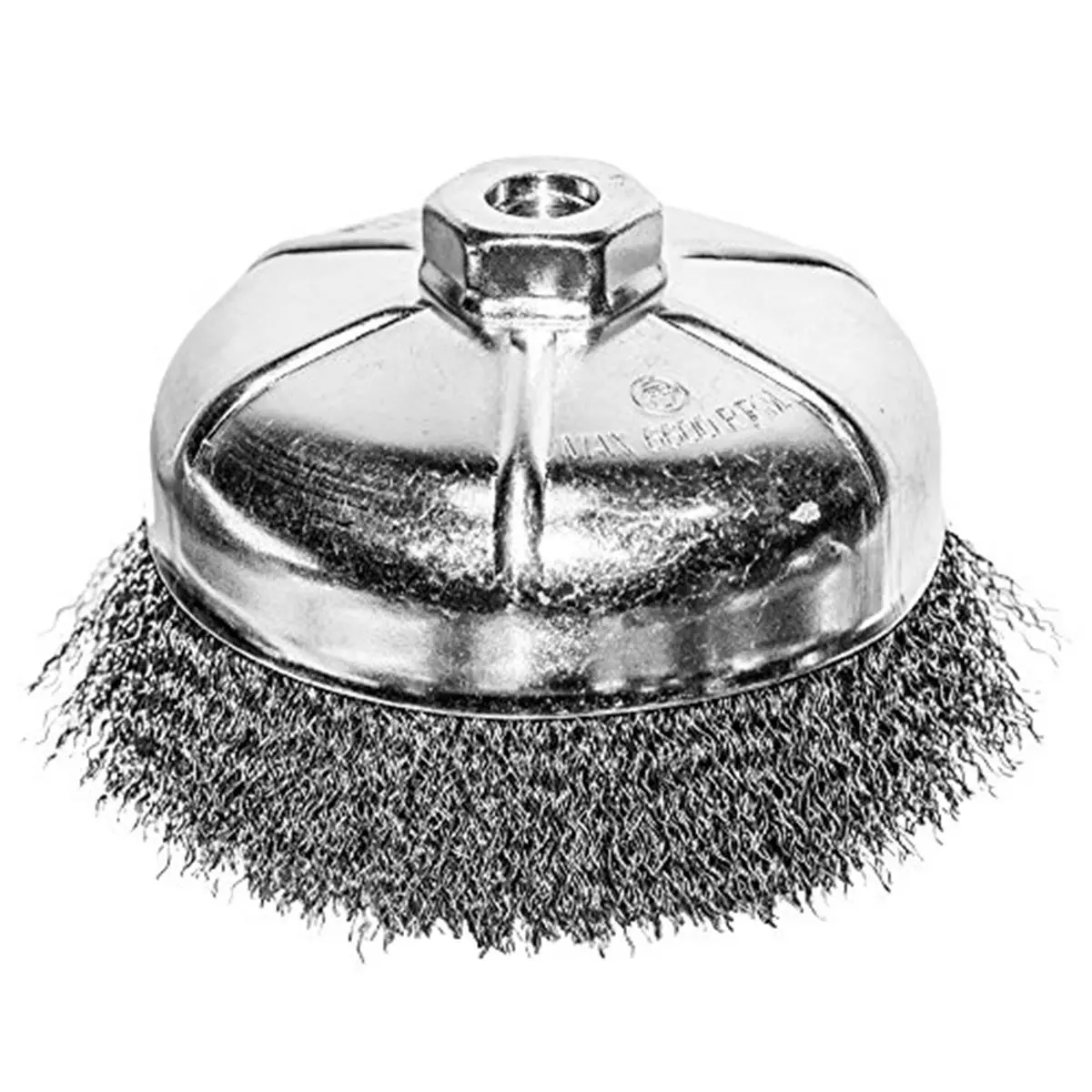 212 MAIN 6 in. Crimped Wire Cup Brush with Solid Ring Construction & Wire Bristles (Pack of 2) - Reptile Surface Prep Tool, Remove Rust Weld Spatter, Less Vibration, RV Repair