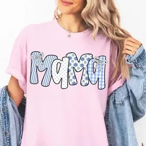Comfort Colors Mama TShirt Cute Mama T-shirt for New Mama Tee Trendy Floral Mama Shirt for Mom Birthday Gift for Her Trendy Mama