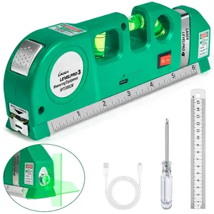 Level Tool Leveler Cross Line Vertical And Horizontal With Usb Rechargeable For Picture Hanging Cabinets Tile Walls By .