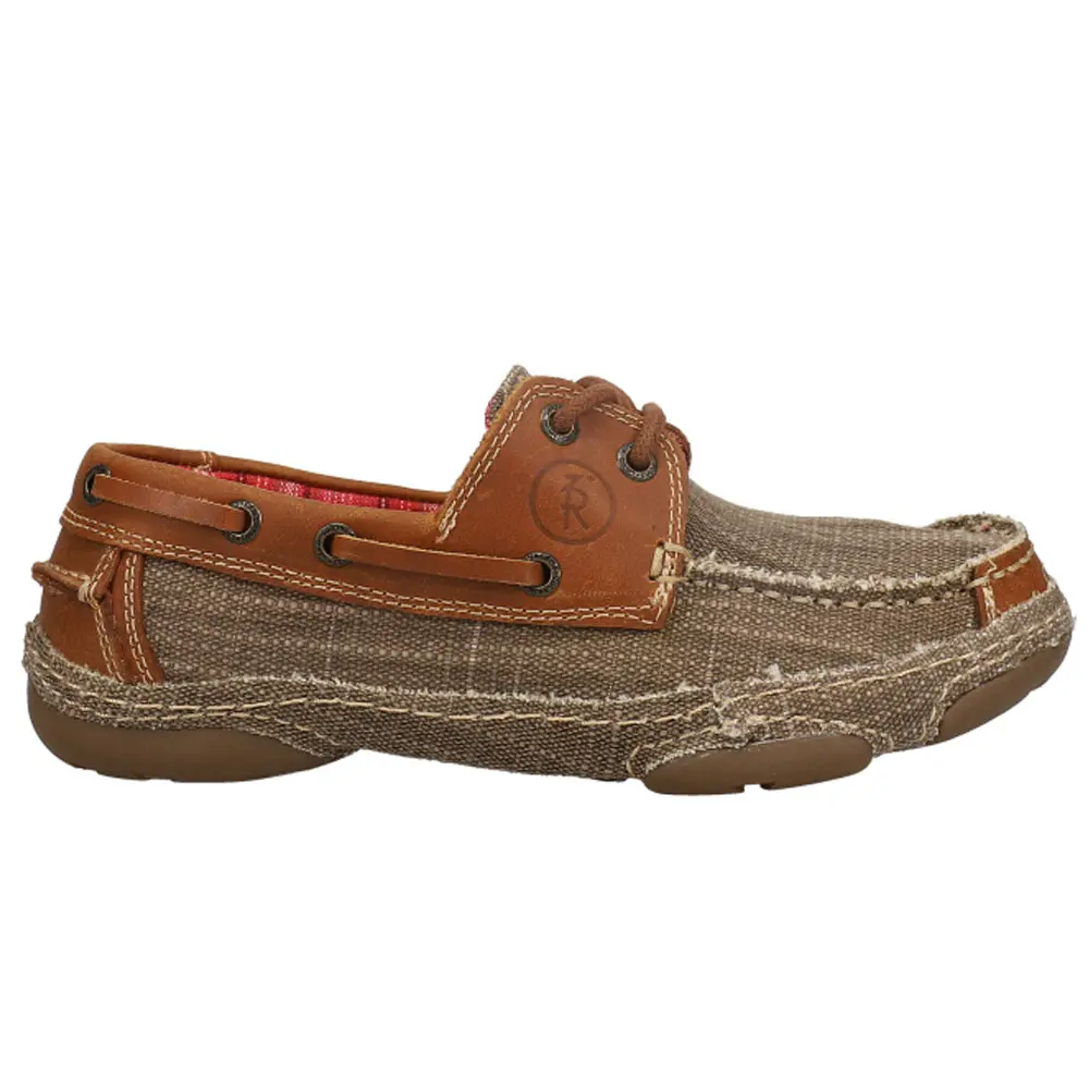 Tony Lama Womens Blum Slip On Boat Sneakers Shoes Casual - Brown