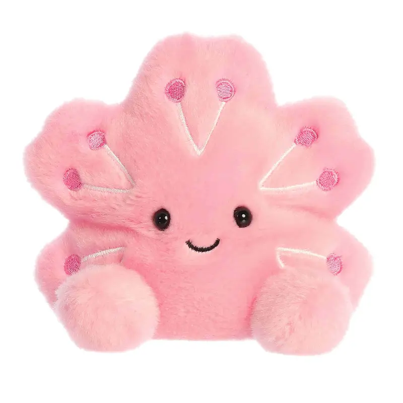 Palm Pals Adorable Hana Cherry Blossom 5 inch Pink Mini Soft Plush Collectable Stuffed Animal
