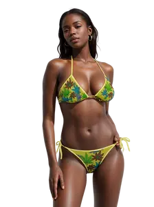🔥"Eden" Marijuana 🌿Leaf Bikini – Adjustable Two-Piece Swimsuit👙 (S-5XL)