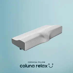 Coluna Relax Cervical Pillow – Ergonomic Memory Foam Neck Support Pillow for Spine Alignment, Posture Correction & Neck Pain Relief (Side & Back Sleepers)