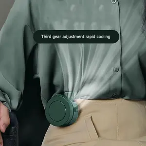 ElectricAirCoolingFan3SpeedsBladelessHangingNeckWaistFanPortableMiniAirConditionFanUSBChargingforOutdoorHome