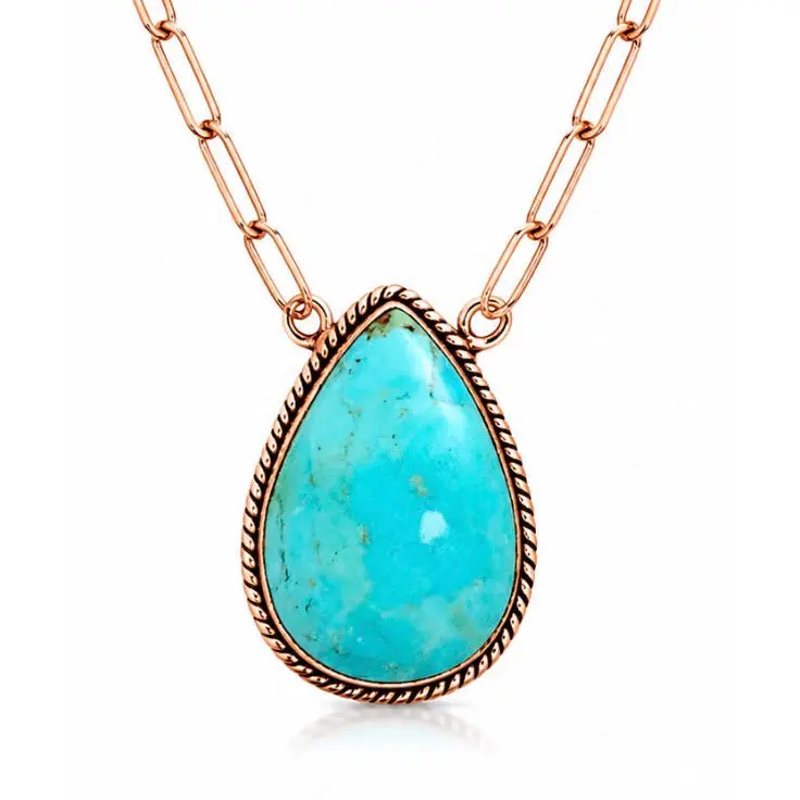 Mojave Turquoise Pure Copper Necklace