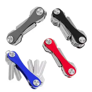 Key Organizer | No More Jangly Keys, Stainless Steel, Compact & Pocket-Friendly Design, Durable with Rubber Spacer, Key Ring Attachment Included