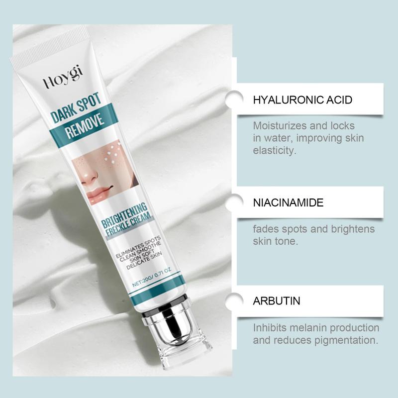 Hoygi Brightening Dark Spot Corrector Cream - Freckle & Sun Spot Fading | Deep Hydrating Gentle Formula, All Skin Types Friendly