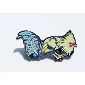 Angry Rooster Pin For Caps And Clothing Enamel Badge  Gallo Gallero Mexican Latino Mexico Rooster Farm Fighting Gallo de Pelea