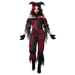 Women's Plus Size Psycho Jester Costume
