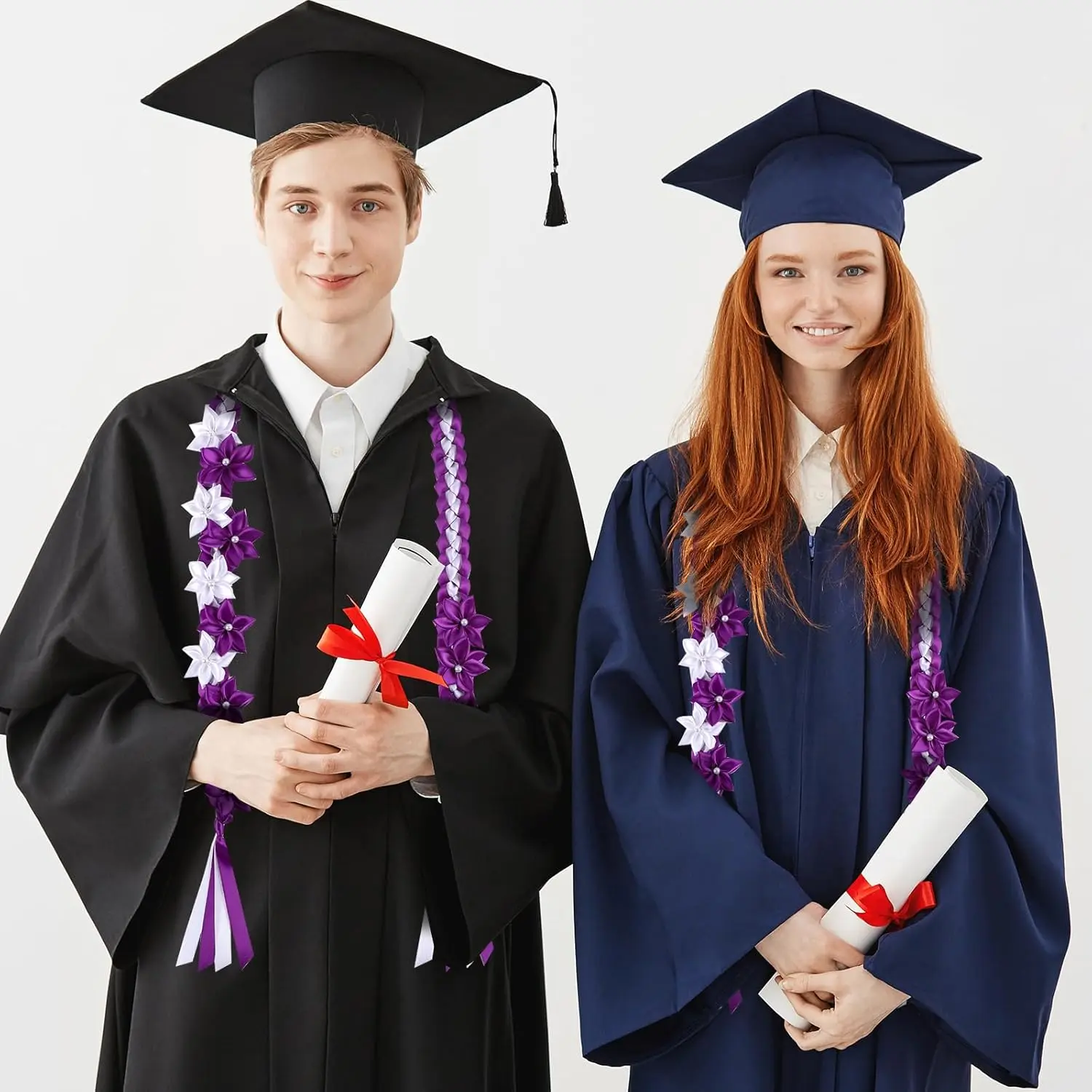 Graduation Flower Lei Hawaiian Floral Necklace for Graduation Ceremony Graduation money lei Gift for Women Men Graduation Flower Lei Hawaiian Floral Necklace for Graduation Ceremony Graduation money lei Gift for Women Men