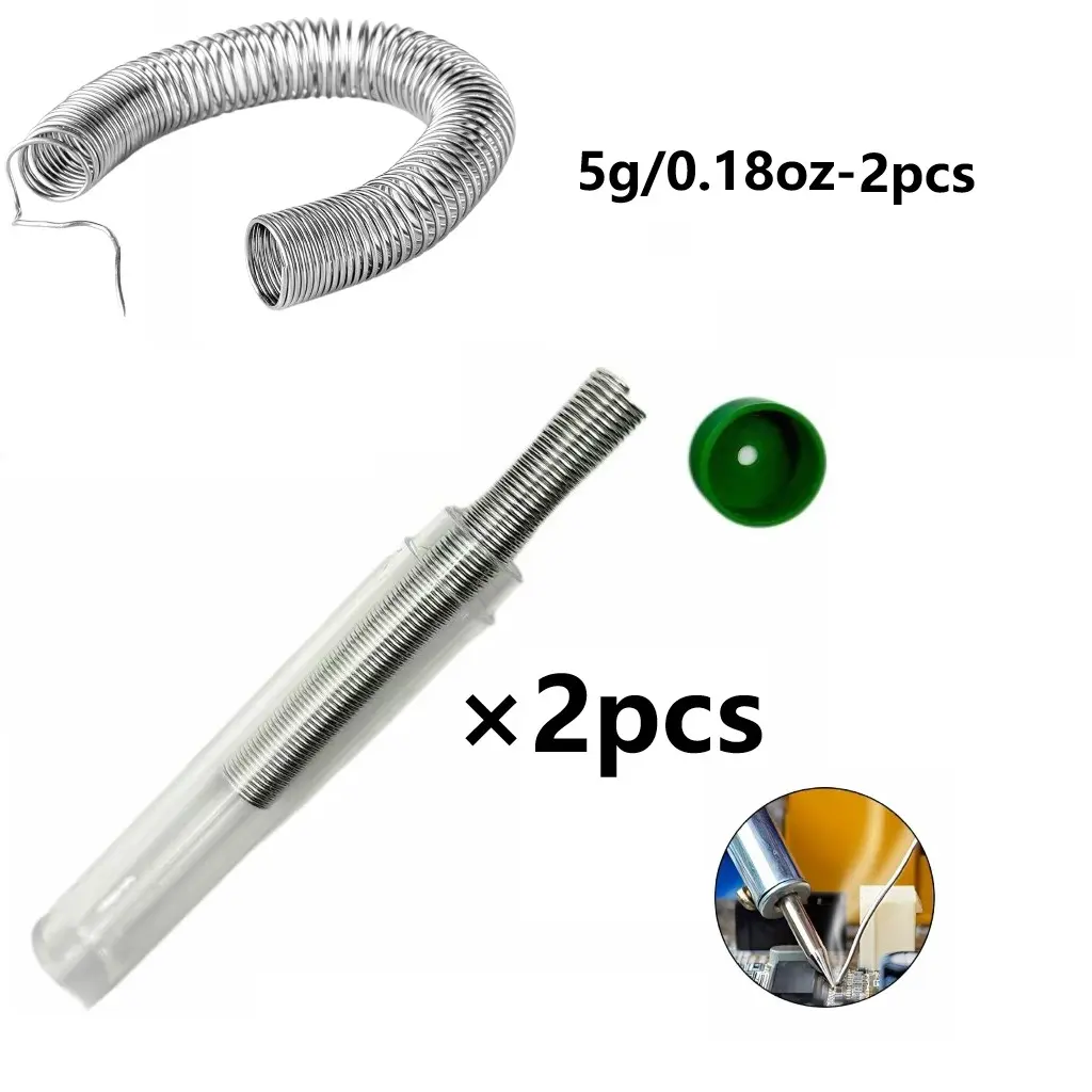 2-Pack Lead-Free Solder Wire, No Clean Low Melting Point, Electronic Repair Tool, Home DIY Solder Wire, 5g Each, Total 2 Pieces