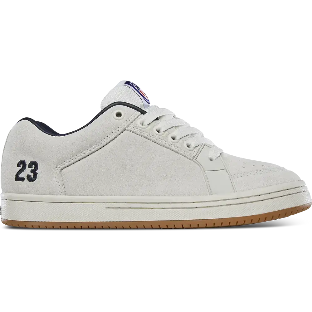 etnies Sal 23 OG White Classic Skate Shoes – Sal Barbier 90s Hoops Style, Classic Sneakers Designed in California for All-Day Comfort., Sports Shoes, Rubber, Closed, Suede, Casual, Round Toe, Eva, Laces, Footwear, Athletic