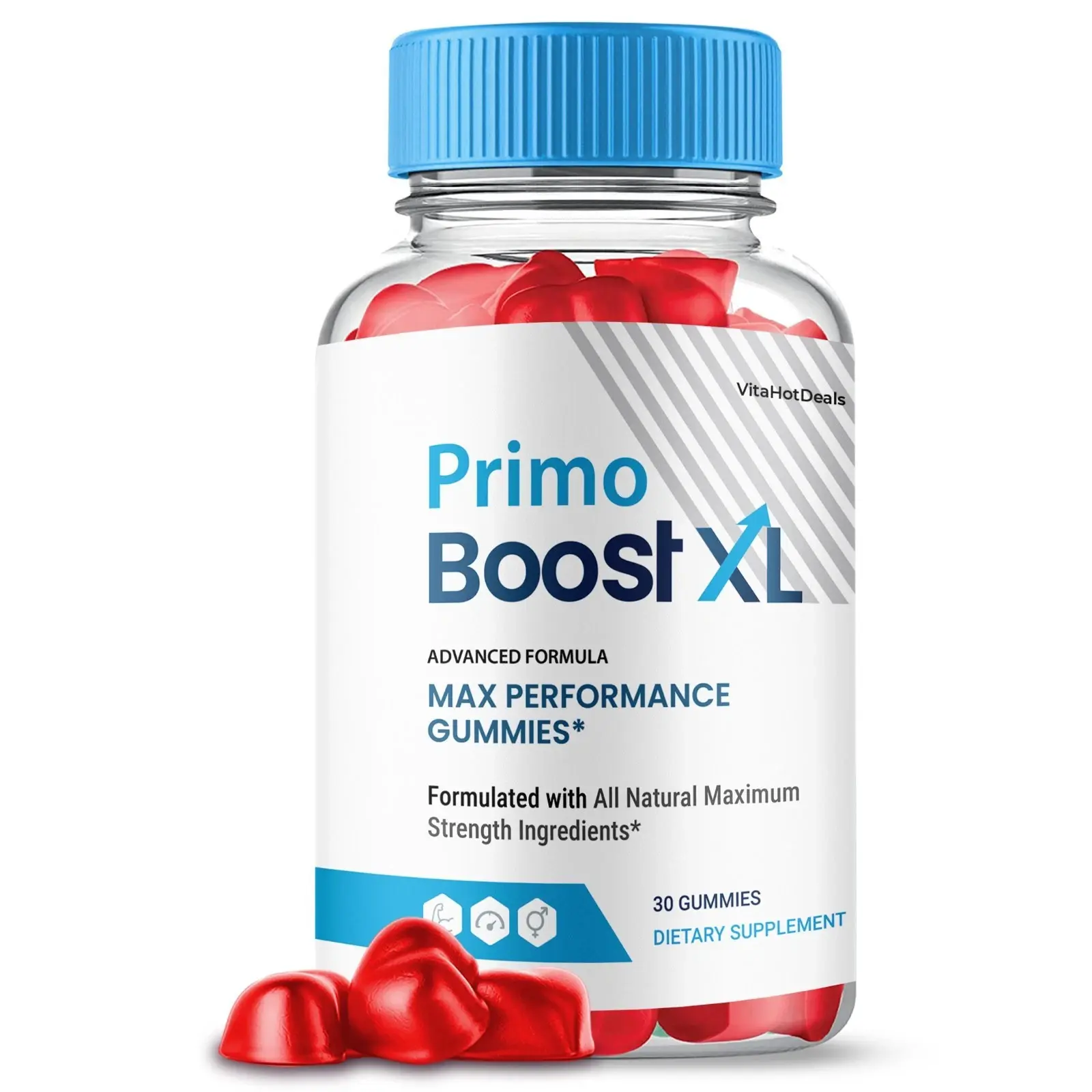 Primo Boost XL Gummies. Max Strength Formula, PrimoBoost XL Supplement (1 Pack)