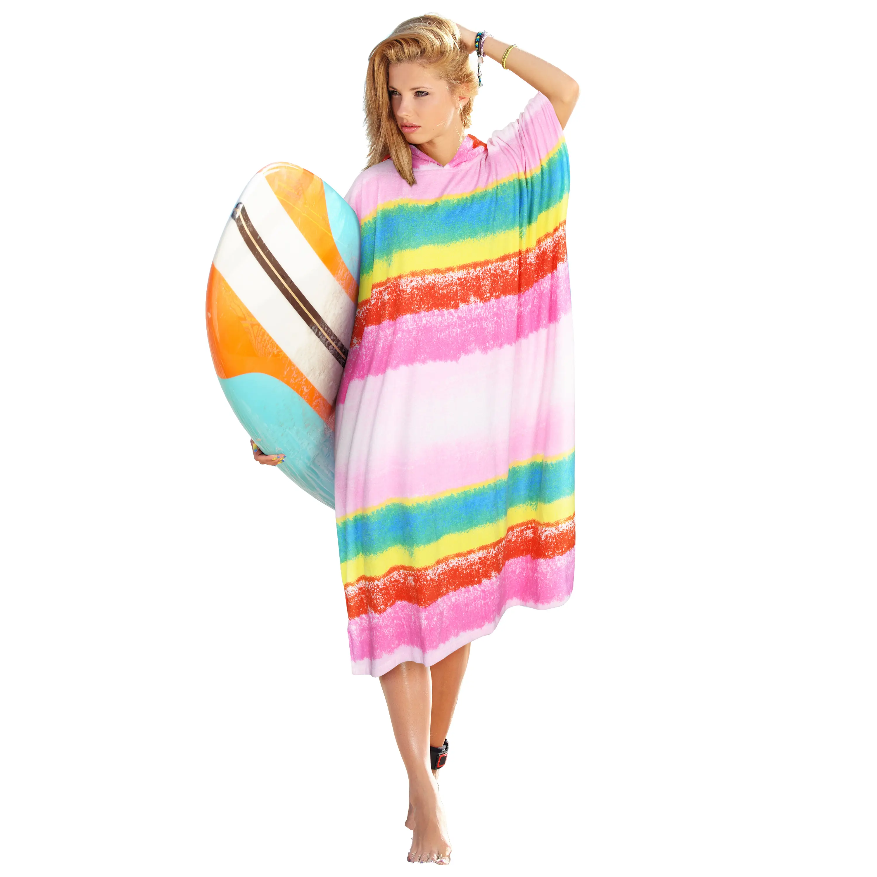 Catalonia Surf Poncho Changing Towel Robe for Adults Men Women, Water Absorbent Wetsuit Change Poncho for Surfing Swimming Beach Womenswear