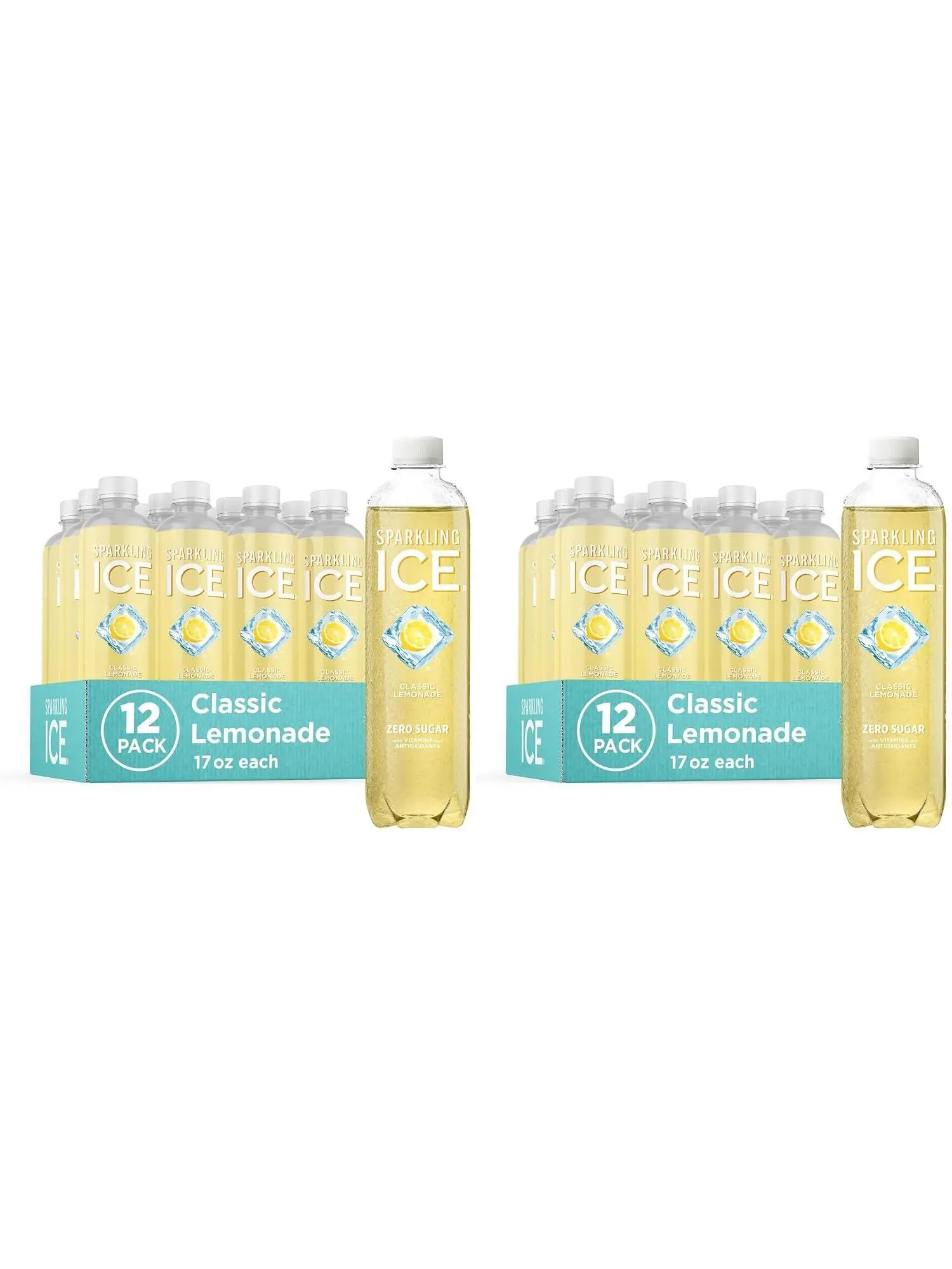 Sparkling Ice, Kiwi Strawberry Sparkling Water, Zero Sugar Flavored Water, with Antioxidants and Vitamins, Zero Sugar, 17 fl oz Bottles (Pack of 12)