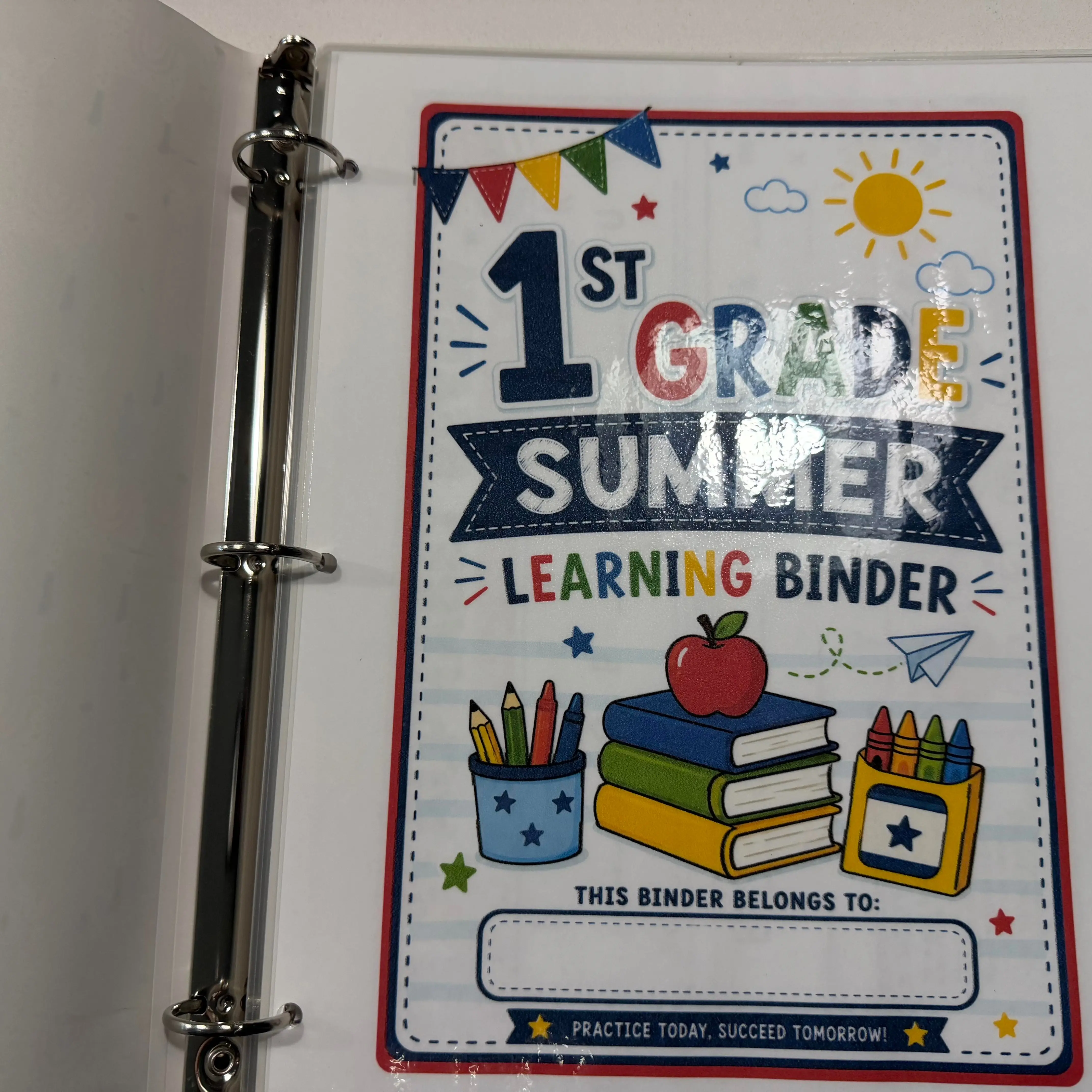 1st Grade Learning Binder – Reusable Dry Erase Practice Binder