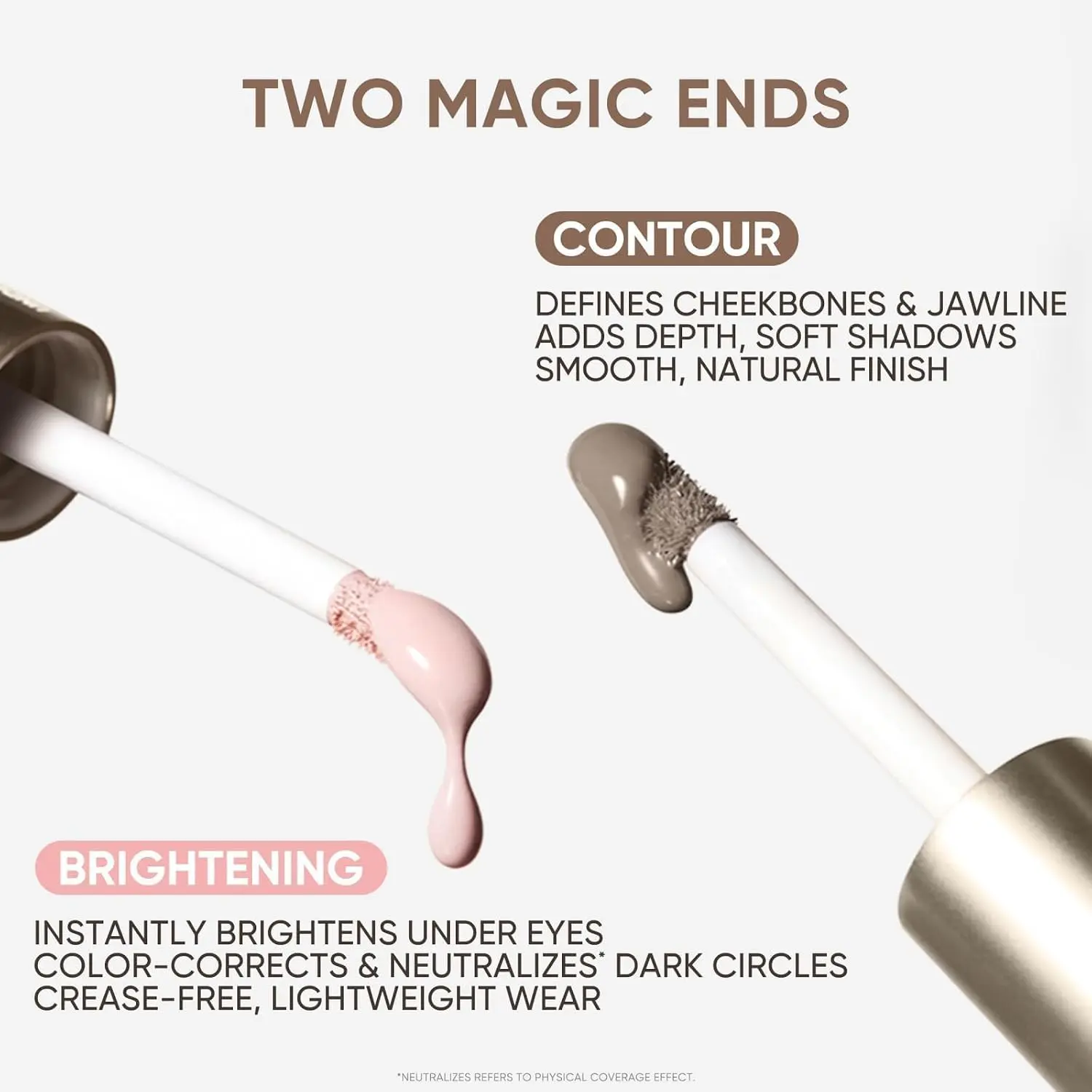 Cool Toned Contour Liquid Contour & Under Eye Brightening,Highlighter,Buildable, Ultra-Blendable Contour, Fcae Contouring Liquid (01 Fair With Cool Undertones)