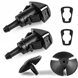 Windshield Washer Nozzle and Hood Insulation Retainers, Windshield Sprayer Nozzle for Jeep, Dodge Ram, Chrysler Pt Cruiser Replaces OEM#:5113049AA,.4805742AB,.4805742AC,55077460AA, 2 Pack