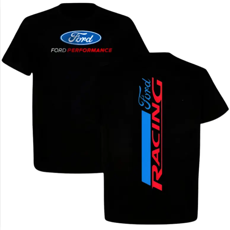 Ford Performance Racing Tshirt, Ford Logo Style Graphic with Racing Stripe Text Design, Car Lover Tshirt, Gift For Him, Full Size ,Full Color