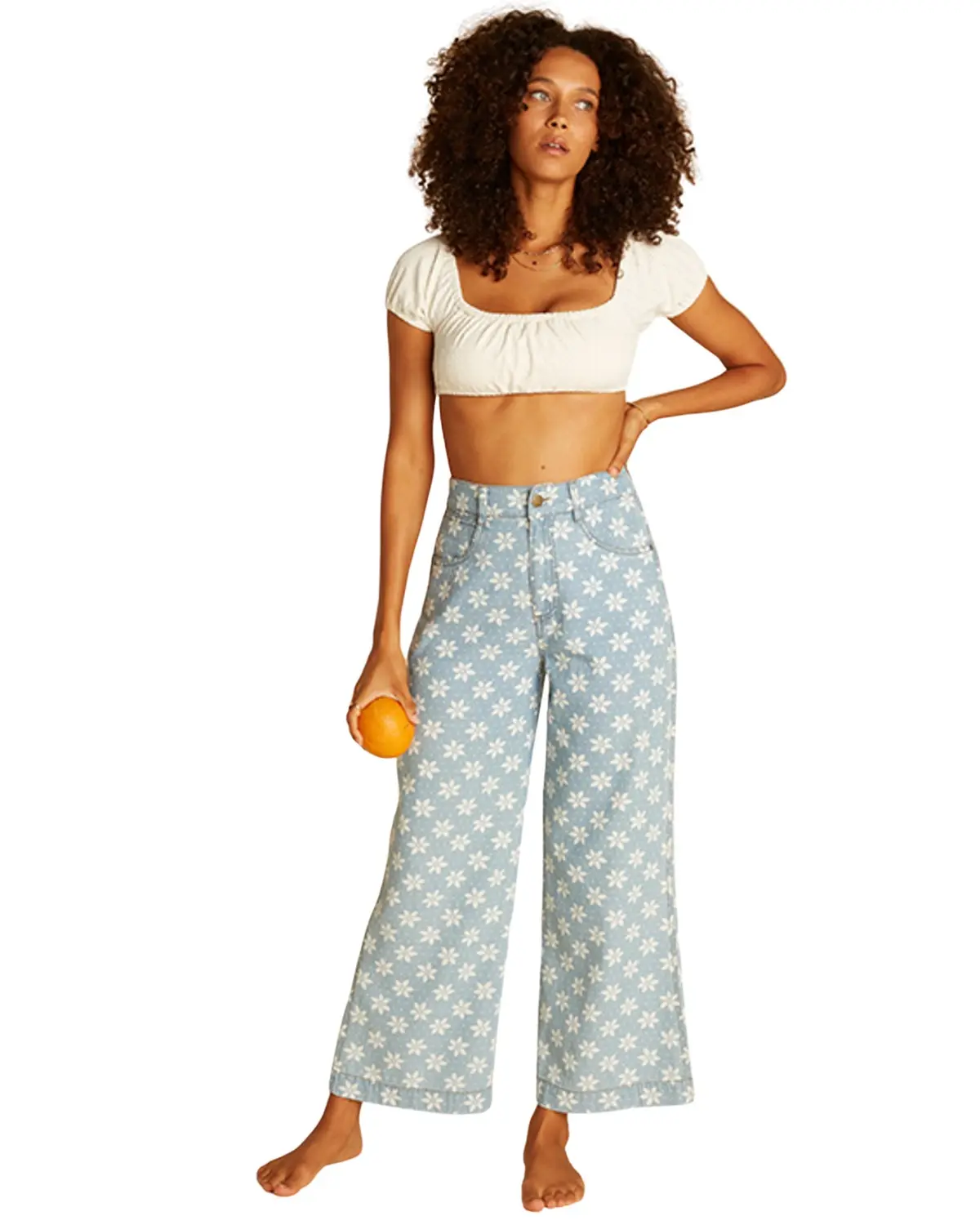 Billabong Women's X Wrangler Women'S High Rise Perfect Pair Floral Print - Abjdp00131