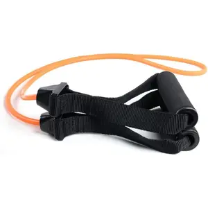 Power Systems Premium Versa Tube Plus 48" Portable Exercise Tubing with 6 Resistance Levels & Padded Grips for Travel Friendly Workouts