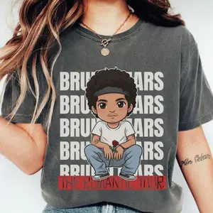 Bruno The Romantic Tour Shirt, Cute Chibi Vintage Tee