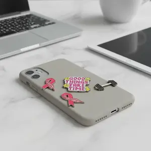 Metal Phone Sticker - Motivation - Decorative Adhesive Badge For Devices