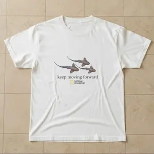 Gildan Men's and Women T-shirt, National Geographic  keep moving forward  graphic tee, Animal tee, Y2k Unisex Graphic Tees Gothic Grunge Emo Scene Amity Affliction Style Clothes Menswear Womenswear Streetwear