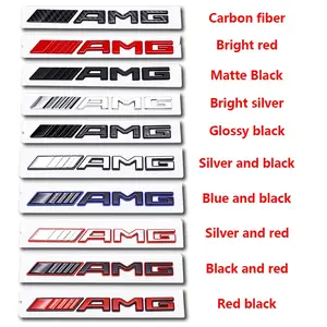 1 Piece Amg Emblem Badge, 18.5cm Rear Trunk Decal Sticker, Sticker Decals, Compatible with Mercedes-Benz Amg Models W211/w203/w204/w210/w124