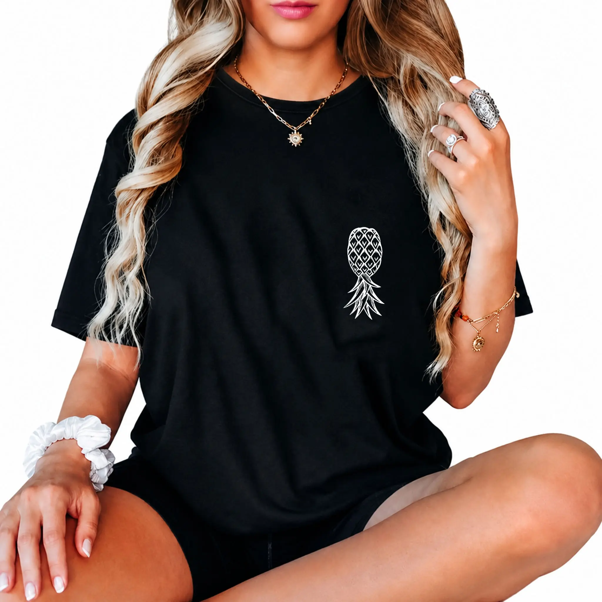 100% Cotton Pineapple Upside Down Pineapple | Subtle Swinger Lifestyle T-Shirt
