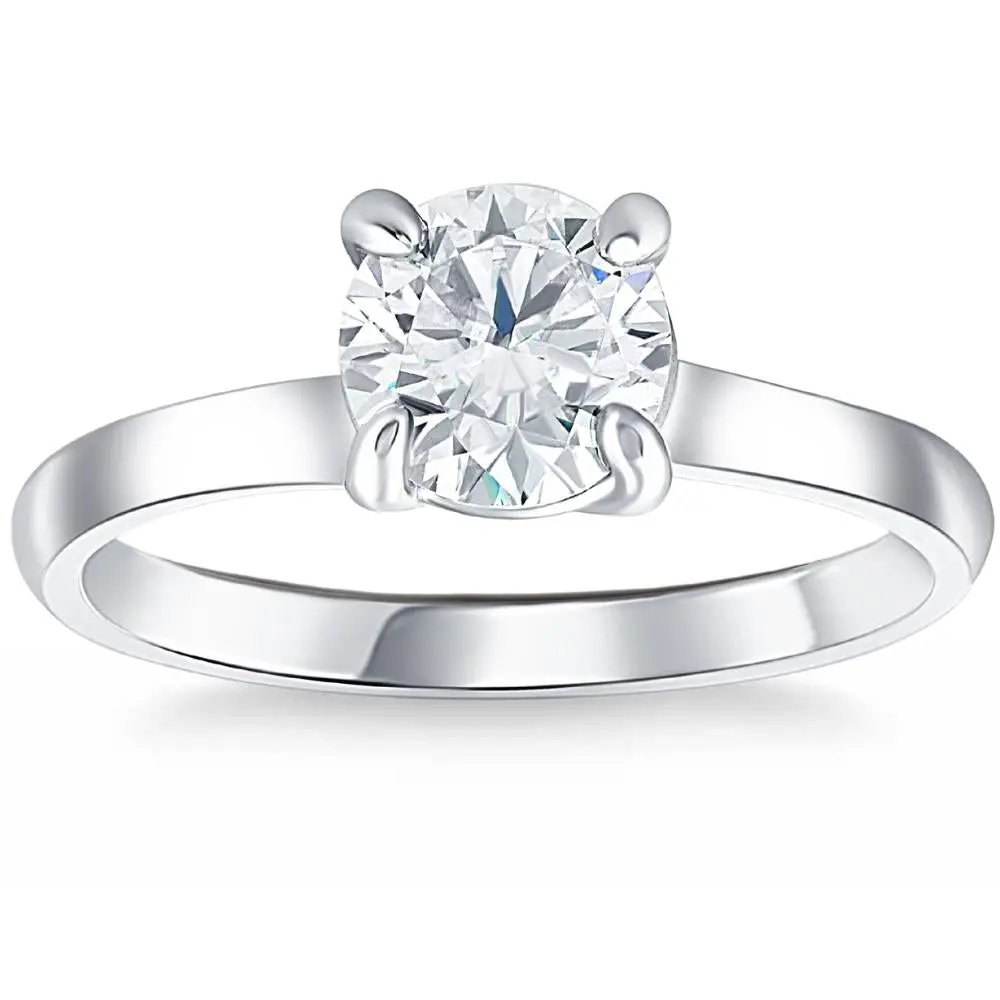 1 ct Diamond Solitaire Engagement Ring 14k White Gold 1 ct Diamond Solitaire Engagement Ring 14k White Gold