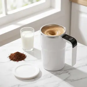 Self  Stirring  Cup, Electric Self-Stirring Coffee Mug - Automatic Mixing Cup for Protein Shakes, Coffee & Hot Cocoa - USB Rechargeable, 20s Quick Blend, Easy Clean