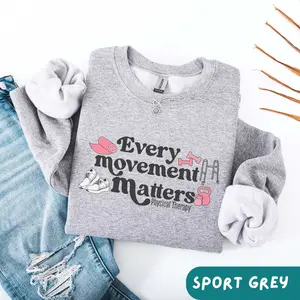 Retro Physical Therapy Sweatshirt / Short Sleeve T-SHIRT , Physical Therapist , PT , DPT , PTA, National Physical Therapy Month Gift Unisex Casual