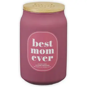 Best Mom Ever Autumn Orchard Scented Candle in a Glass Jar