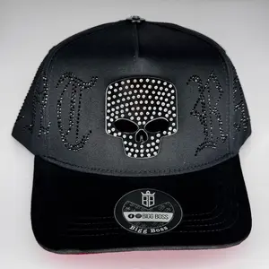 Skull with Crystal Viru Ántrax Black SnapBack for Men