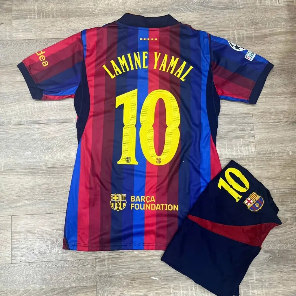 Lamine Yamal #10 Blue Red Barcelona Home Laliga 2026/27 Football Jersey | Unisex Breathable Quick Dry Soccer Shirt - Personalized on Request