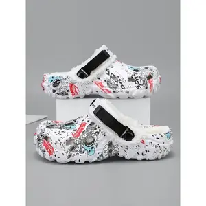 Men's Winter Fleece Lined Hollow Out Shoes, Warm Casual Footwear for Cold Weather, Comfortable Textile Material, Ideal for Daily Wear