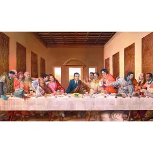 "The Last Dinner Party" 24" x 16" High Quality Canvas Print