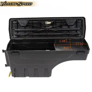 Fit For 2015-2019 Ford F150 Truck Bed Storage Box Toolboxes Driver Side Black